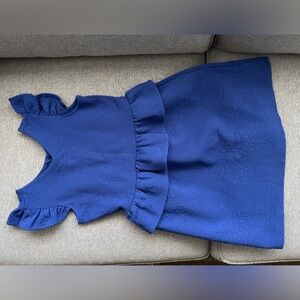 Janie and Jack Blue Ruffle Dress